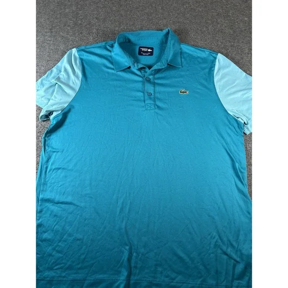 Lacoste Sport Ultra Dry Polo Shirt Mens 2XL  Multicolor Golf Performance Shirt - Picture 3 of 6
